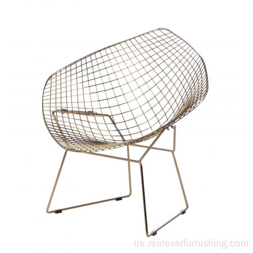 Harry Bertoia Diamond goldener Draht Stuhl Replik